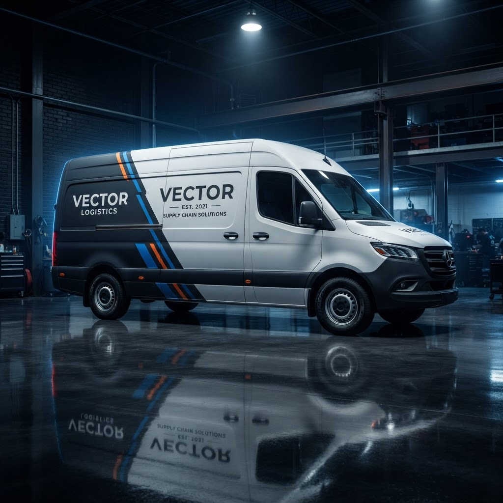 Fleet Pro Commercial — Cargo Van · Two-tone · Full branding
